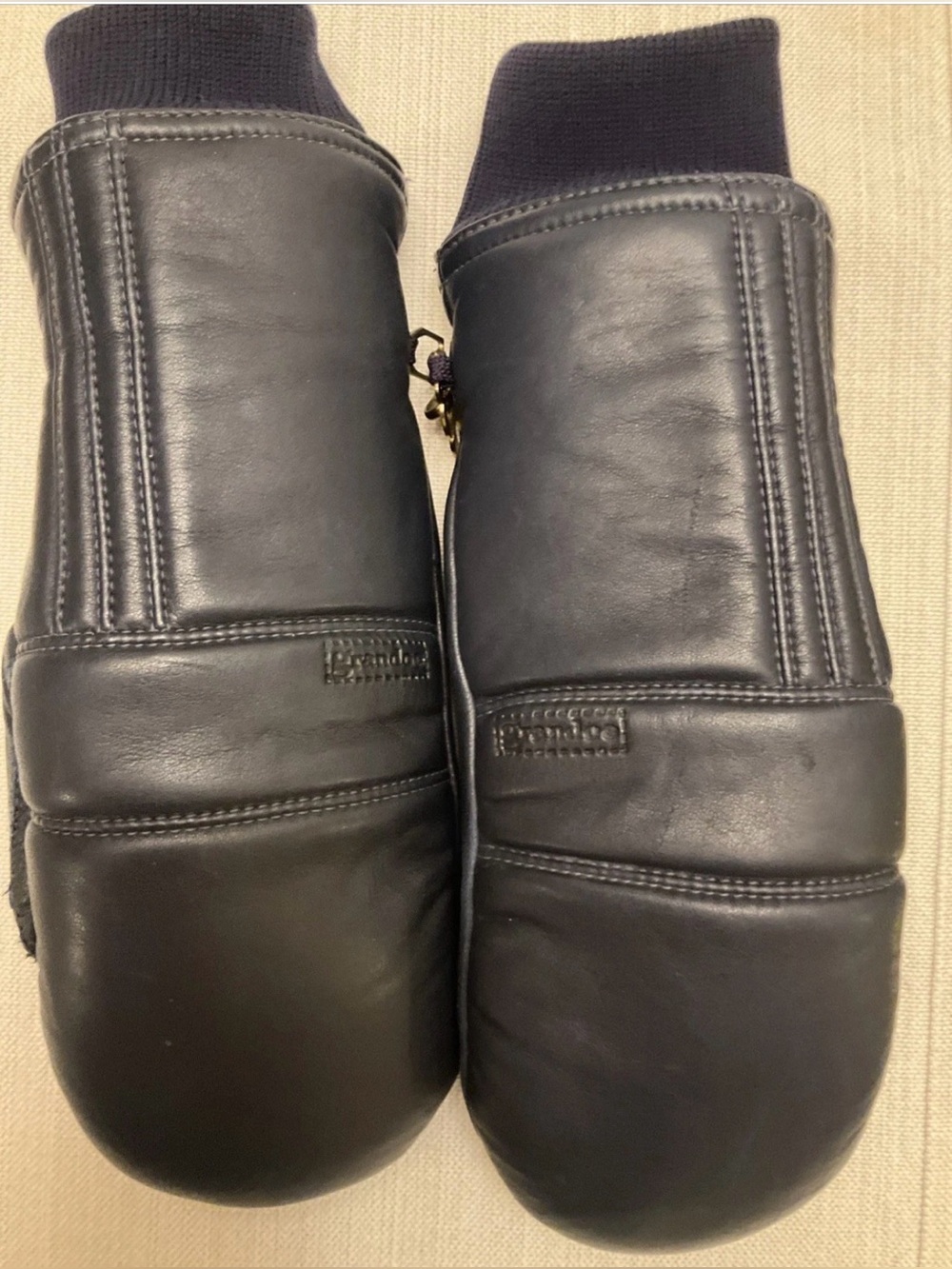 Vintage Grandoe Womens Mittens Size Small Ski Gloves Black
